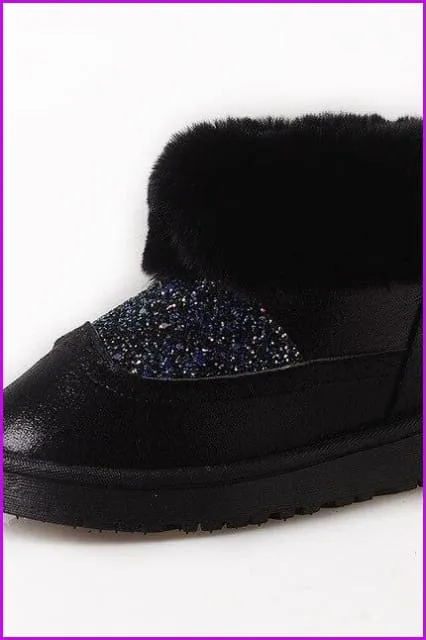 3 Colors Faux Fur Ankle Boots