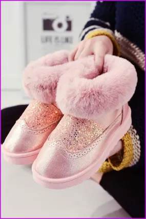 3 Colors Faux Fur Ankle Boots