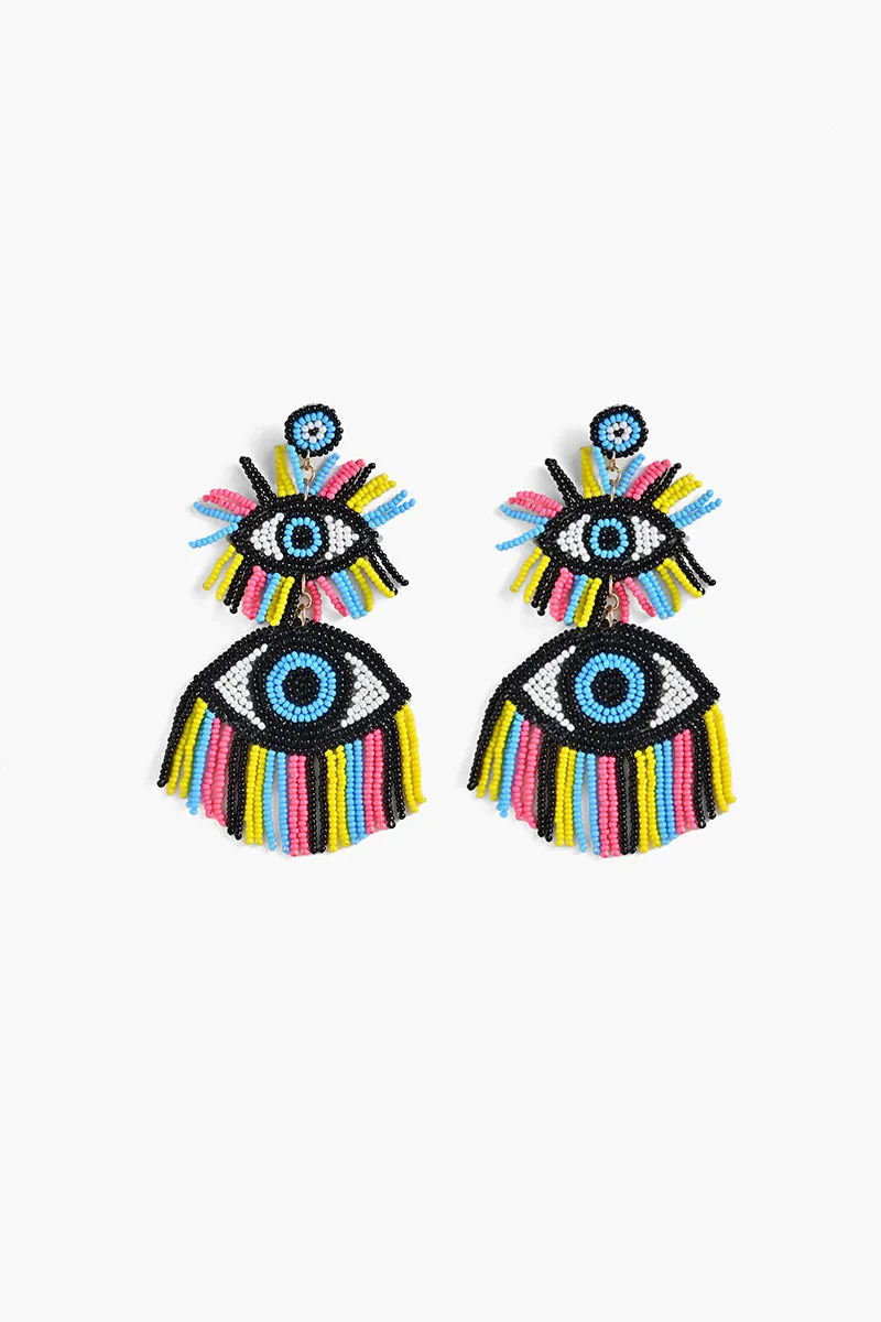 80's Evil Eye Earrings