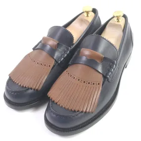 Burberry Quilted Leather Tassel Loafers 44