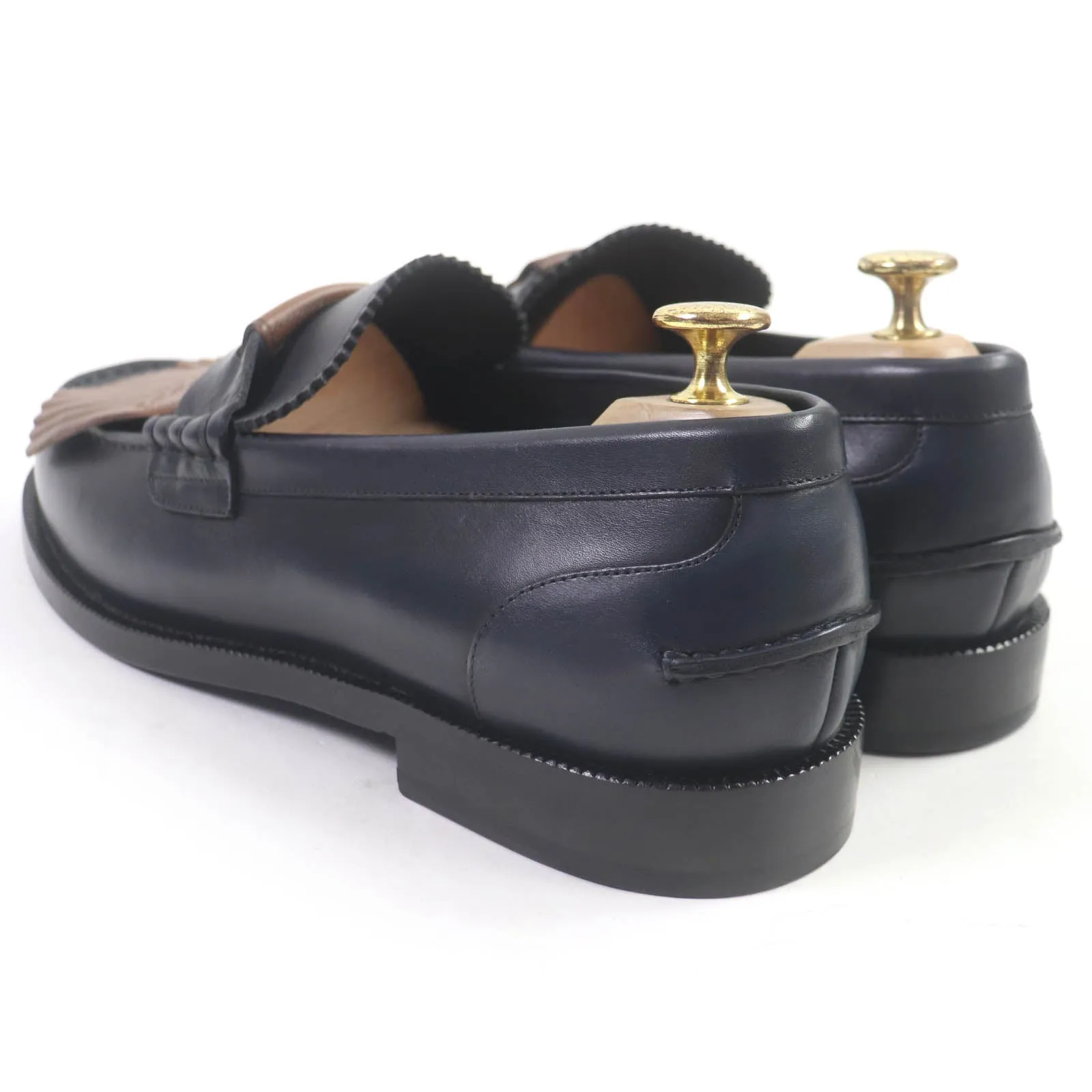 Burberry Quilted Leather Tassel Loafers 44