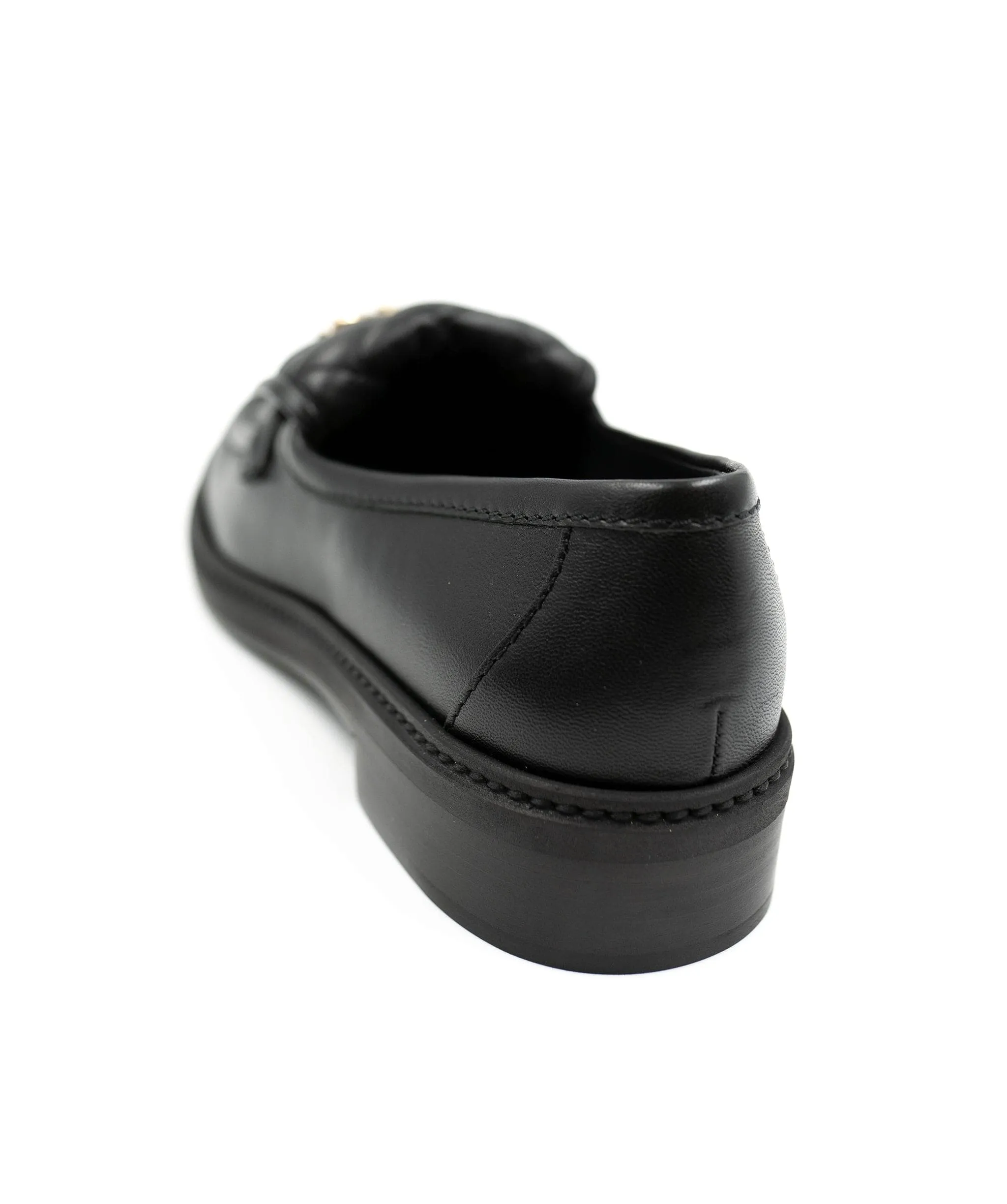 Chanel black loafers with turnlock size 37.5 AGC1338