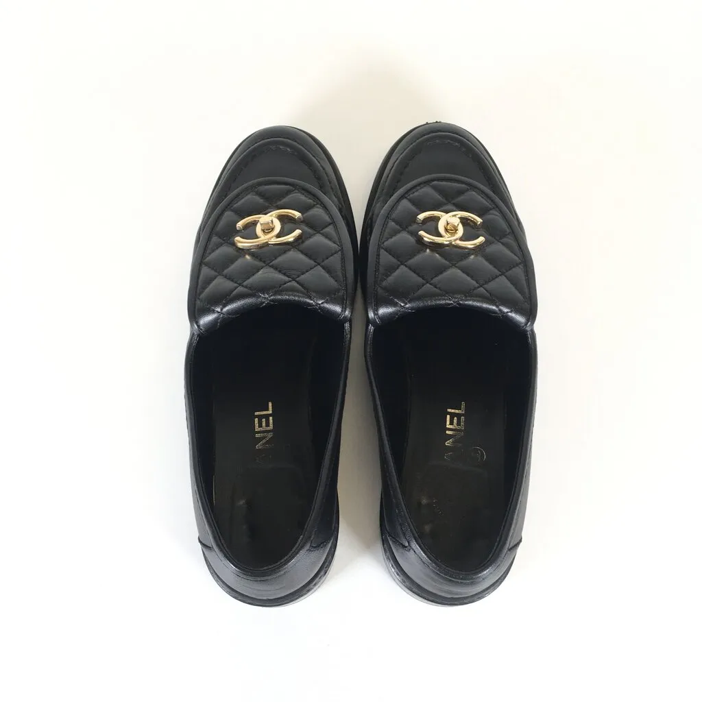 Chanel Quilted Loafers