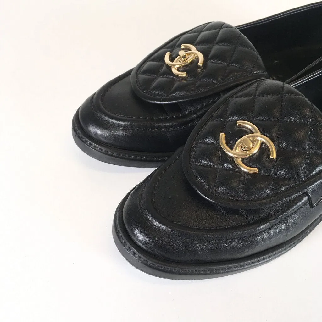 Chanel Quilted Loafers