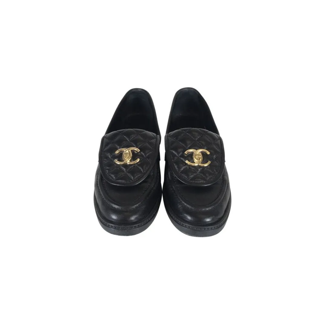 Chanel Quilted Loafers