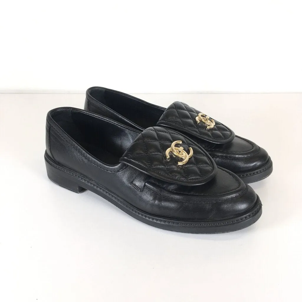 Chanel Quilted Loafers