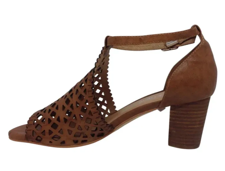 Django & Juliette Cavila ~ Teal ~ Black ~ Tan ~ Leather Heel