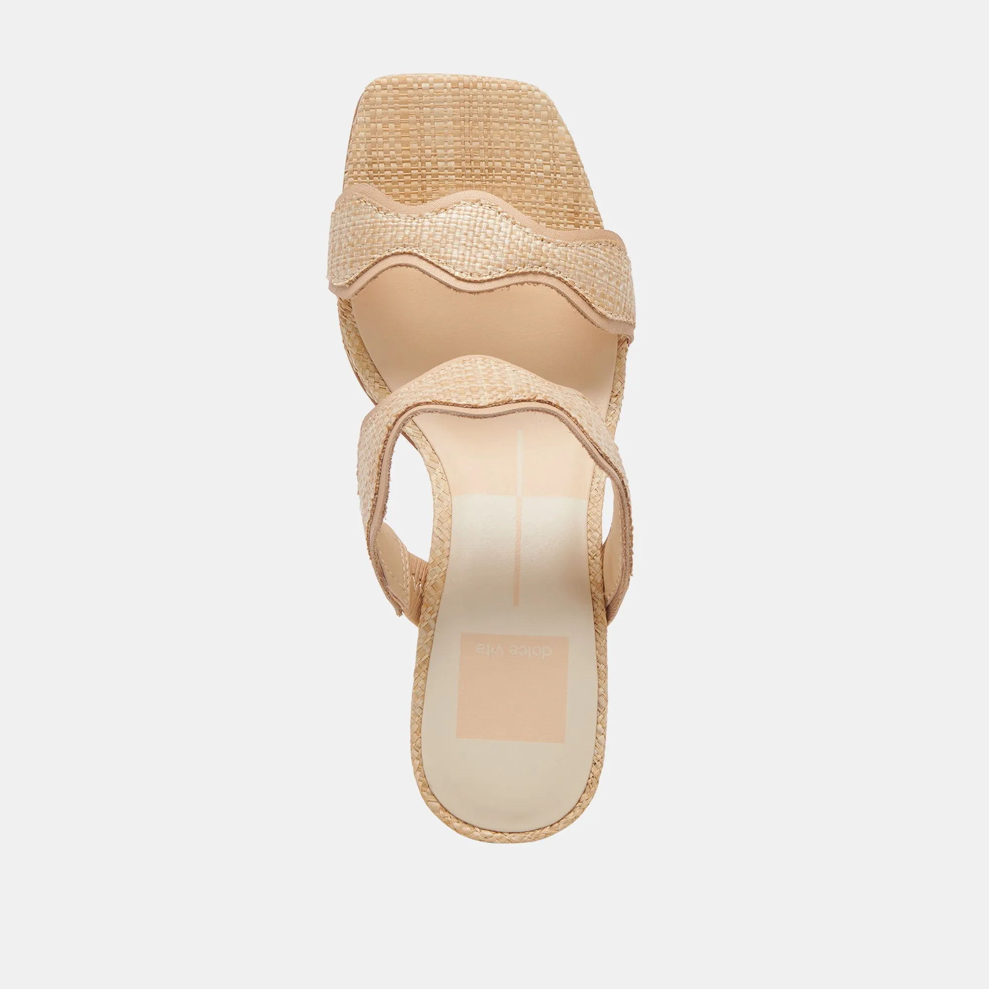 ILVA HEELS LT NATURAL RAFFIA