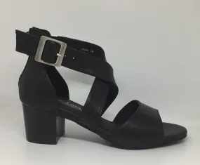 Klouds Silver Lining Julia Black Leather Heel