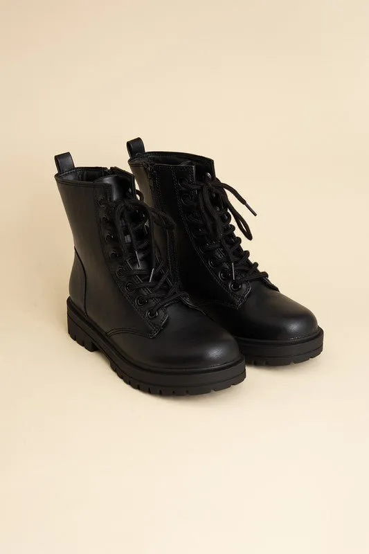 Lace Up Combat Boots