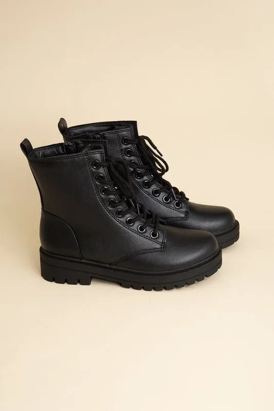 Lace Up Combat Boots