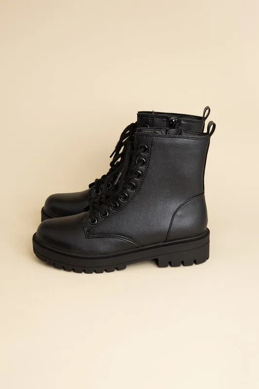 Lace Up Combat Boots