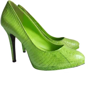 Lauren Ralph Lauren Snake Skin Pumps size 6 1/2 B