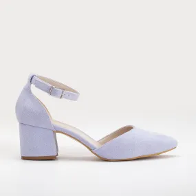 Marcelle - Lilac Suede Bridal Shoes