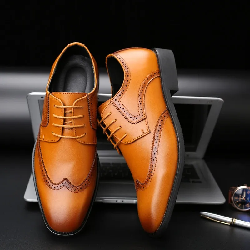 Mens natural leather business dress suit shoes men brand Bullock genuine leather black tassel wedding shoes Zapatos Hombre