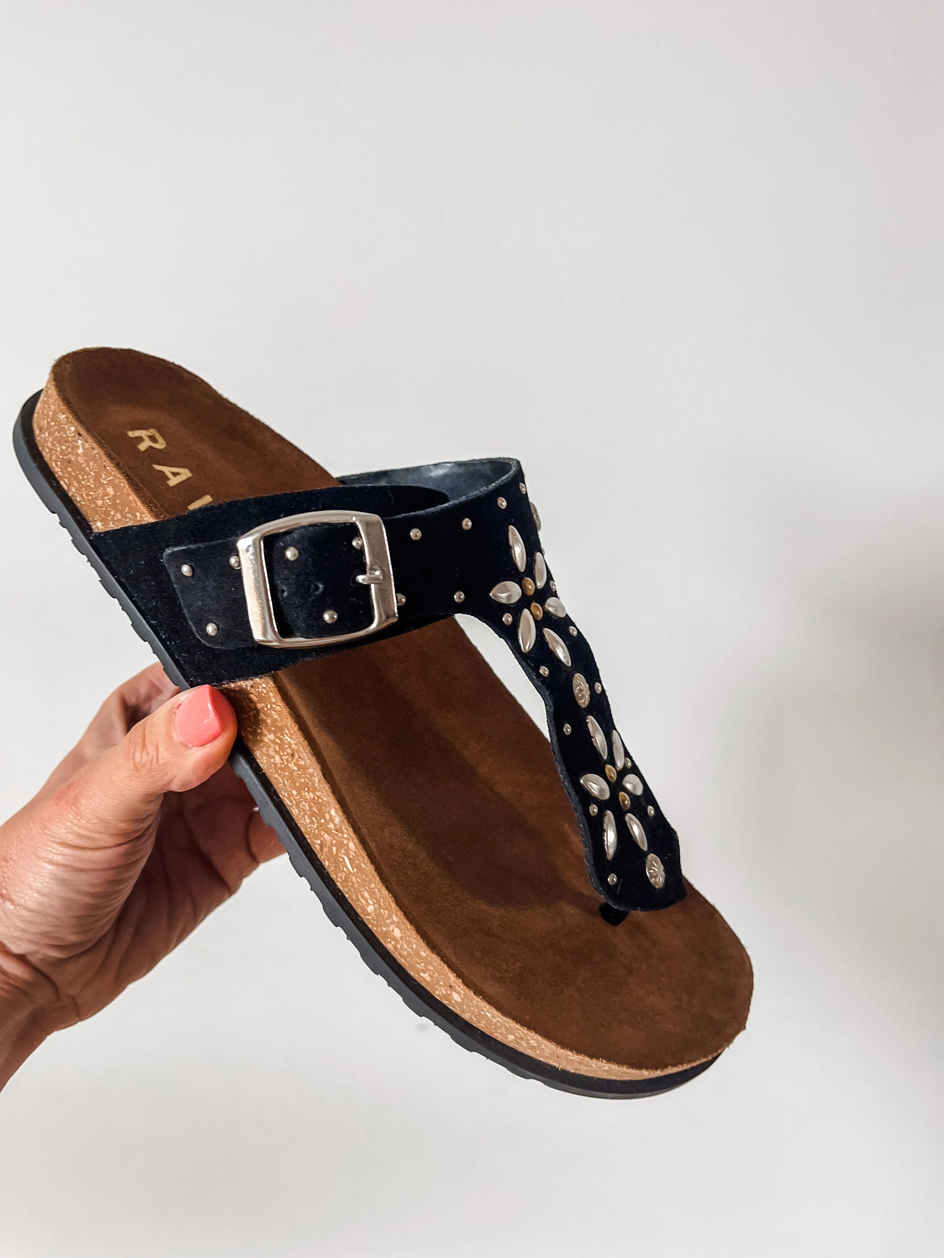 Ravel Denby Suede Thong Sandals PREMIUM BRAND