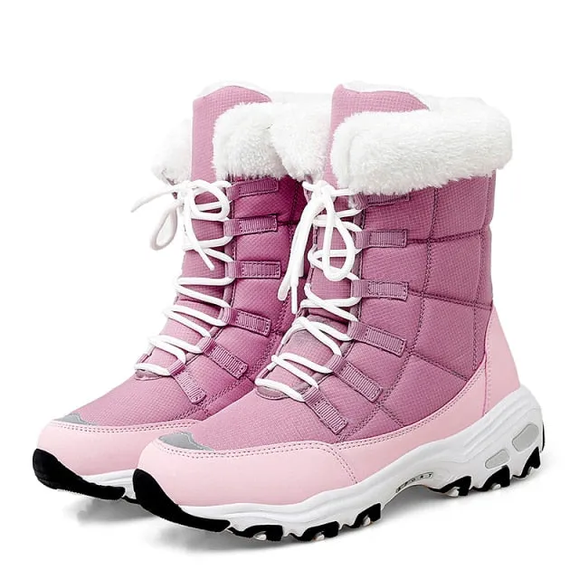 Snow Ankle Boots for Women Winter Shoes Keep Warm Waterproof Snow Boots Recreation Ski Boots