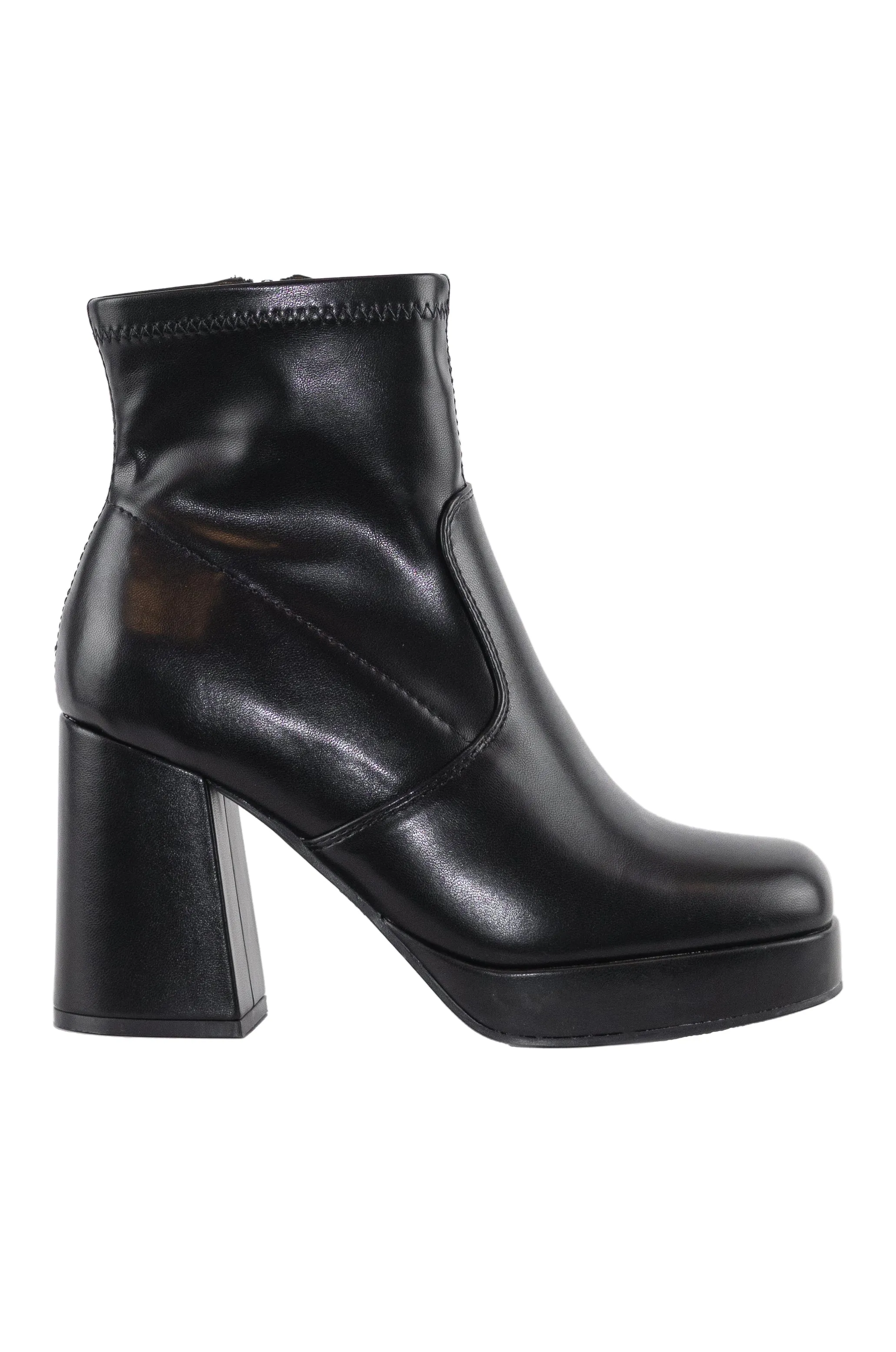 Thalia - Mid Heel Ankle Boots For Women