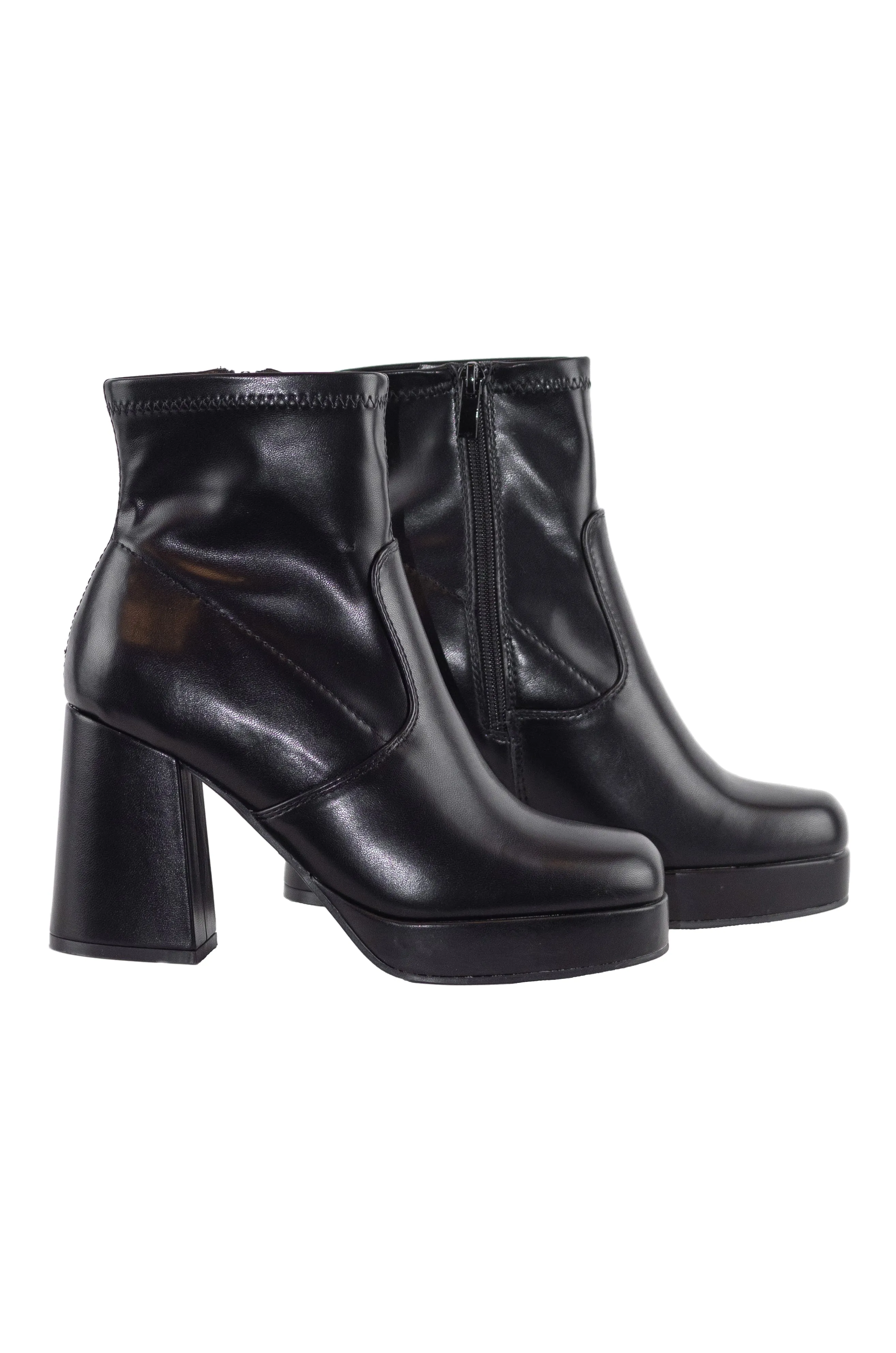 Thalia - Mid Heel Ankle Boots For Women