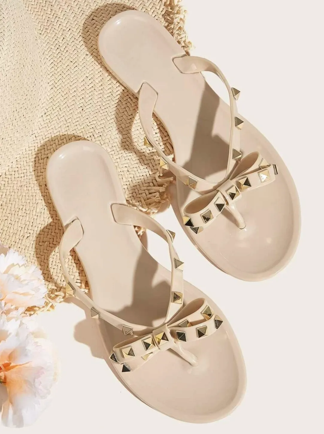 The Joan Studded Jelly Sandal